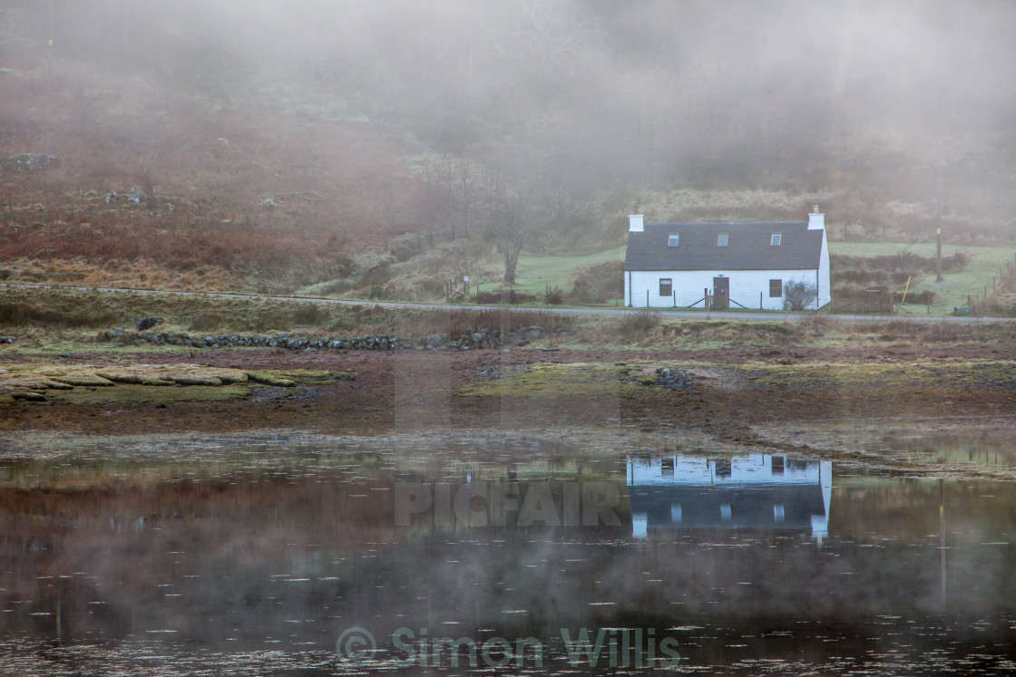 "Holiday rental cottage by loch" by Simon Willis - $5.96 "Holiday rental cottage by loch" stock image