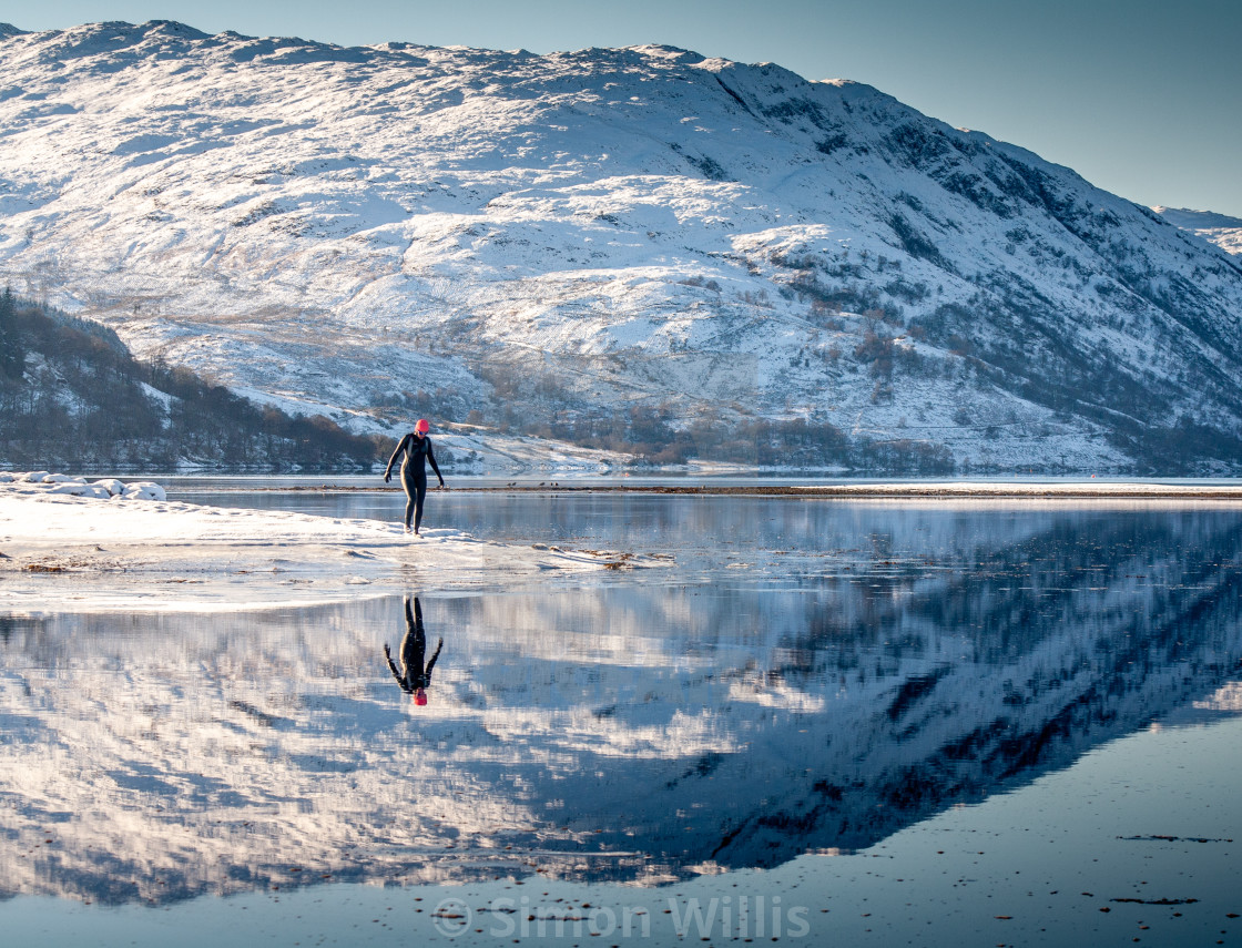 "Ice swim" stock image