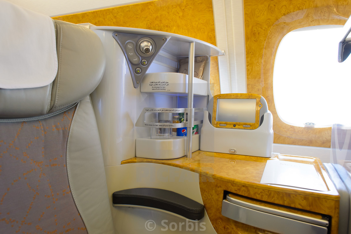 Emirates Airbus A380 Business Class Interior License