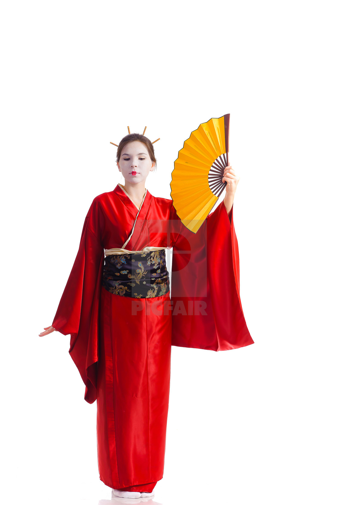 Caroline Effectief Wild The girl in native costume of japanese geisha - License, download or print  for £8.68 | Photos | Picfair