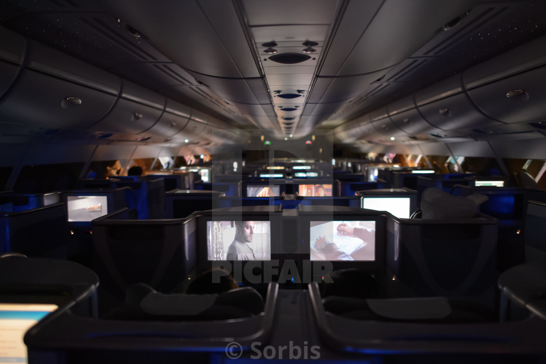 Emirates Airbus A380 Business Class Interior License