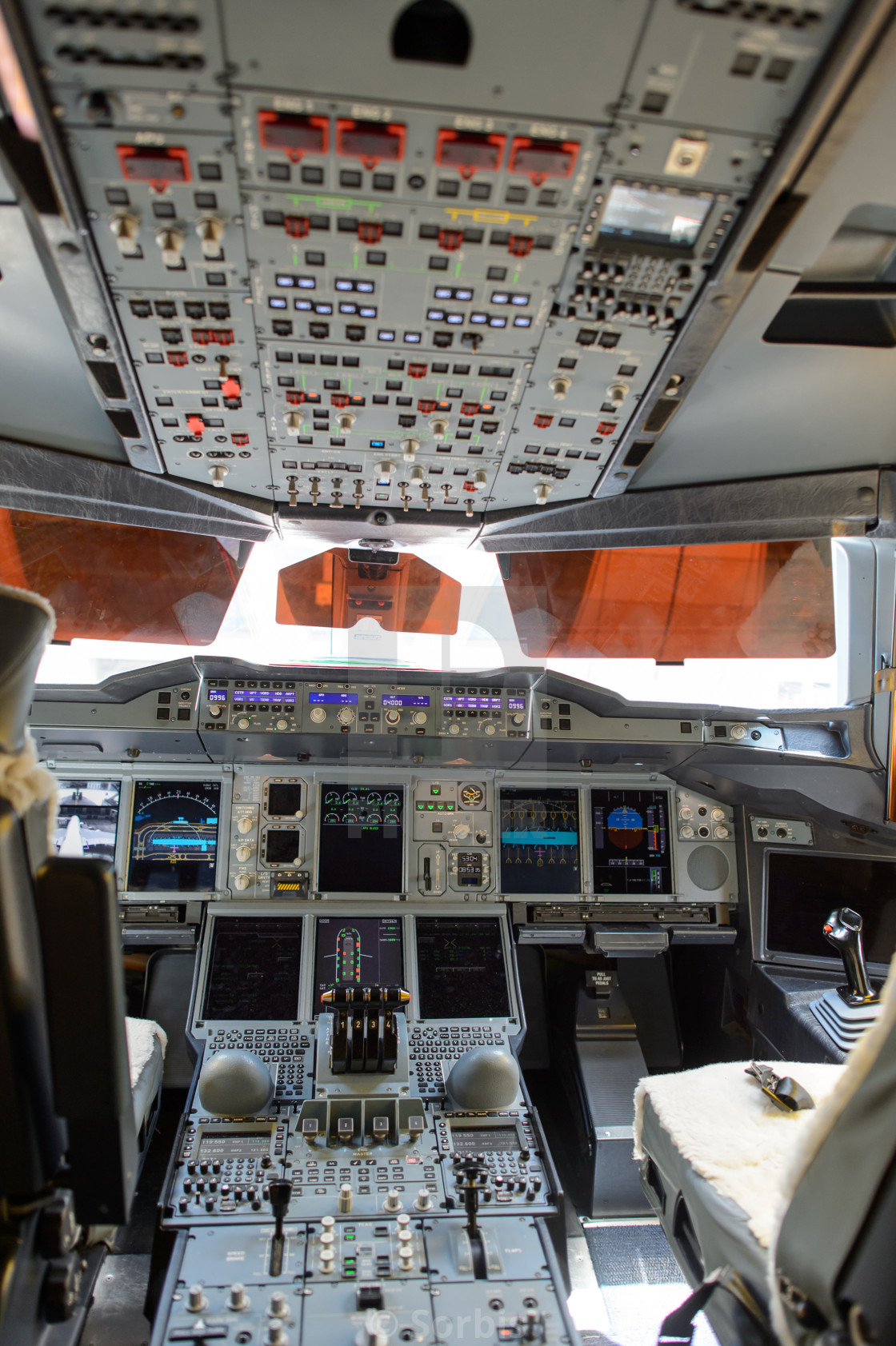 Emirates A380 800 Cockpit Interior License Download Or Print For 8 68 Photos Picfair