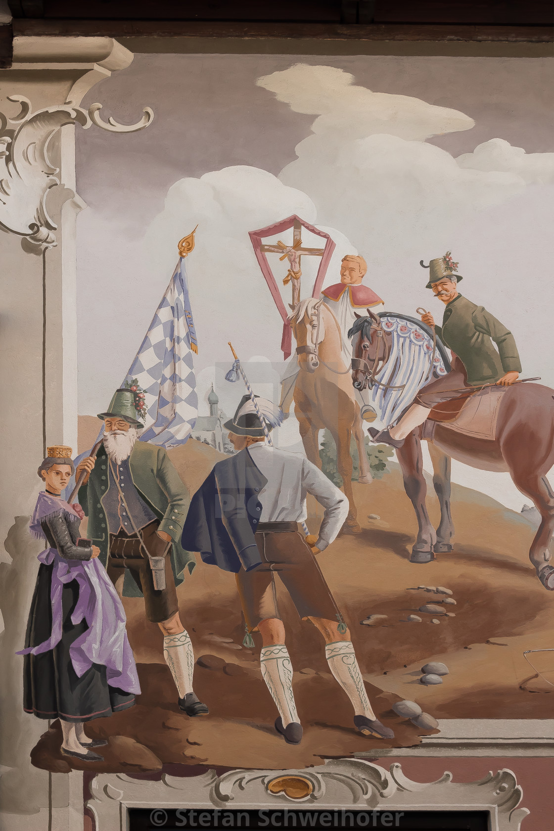 "Riding in honor of St. Leonhard" by Stefan Schweihofer - £10.00 "Riding in honor of St. Leonhard" stock image