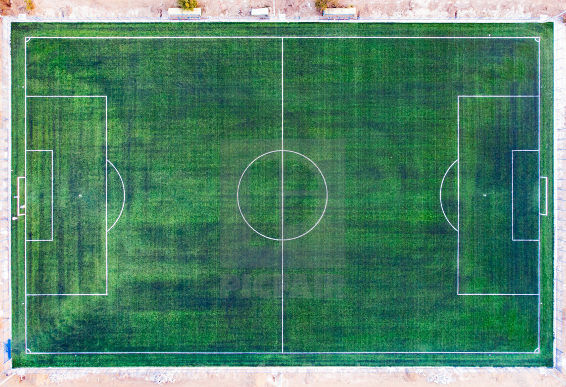 Aerial View Of A Football Field License Download Or Print For