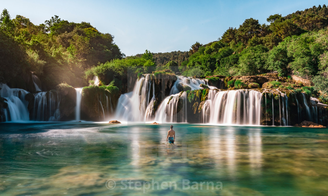 "Skradinski Buk Waterfall in Krka National Park, Croatia" stock image