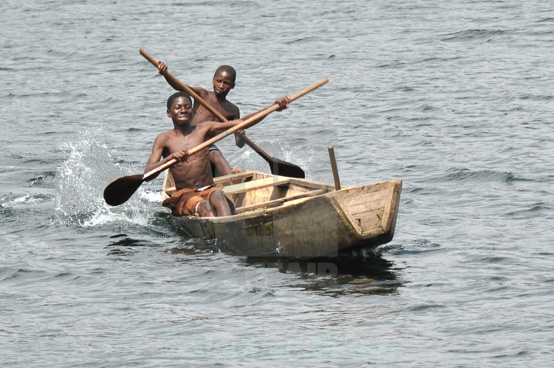 "Paddling fun" stock image