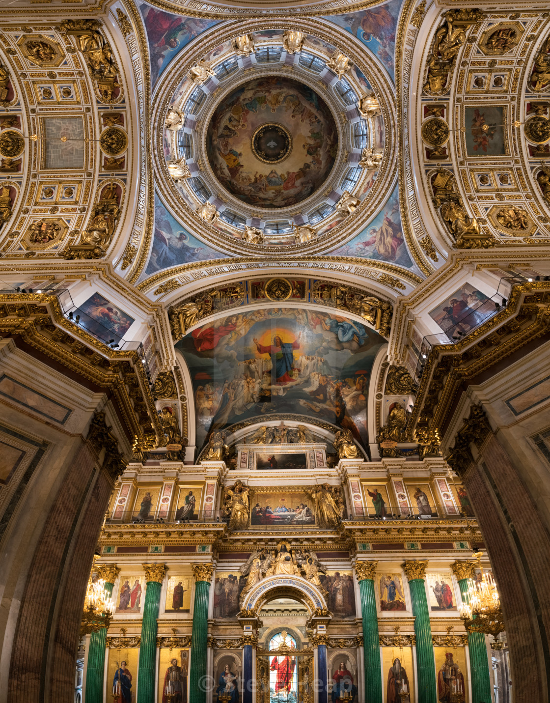 Ceiling Painting Of St Isaac S Cathedral Russia License