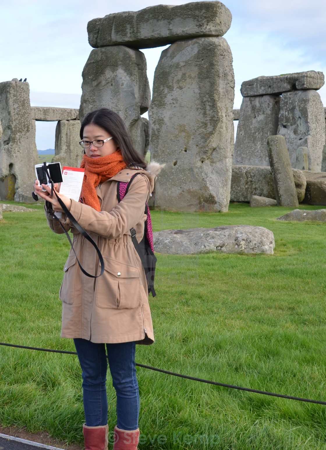 "China at Stonehenge." by Steve Kemp - $6.14 "China at Stonehenge." stock image