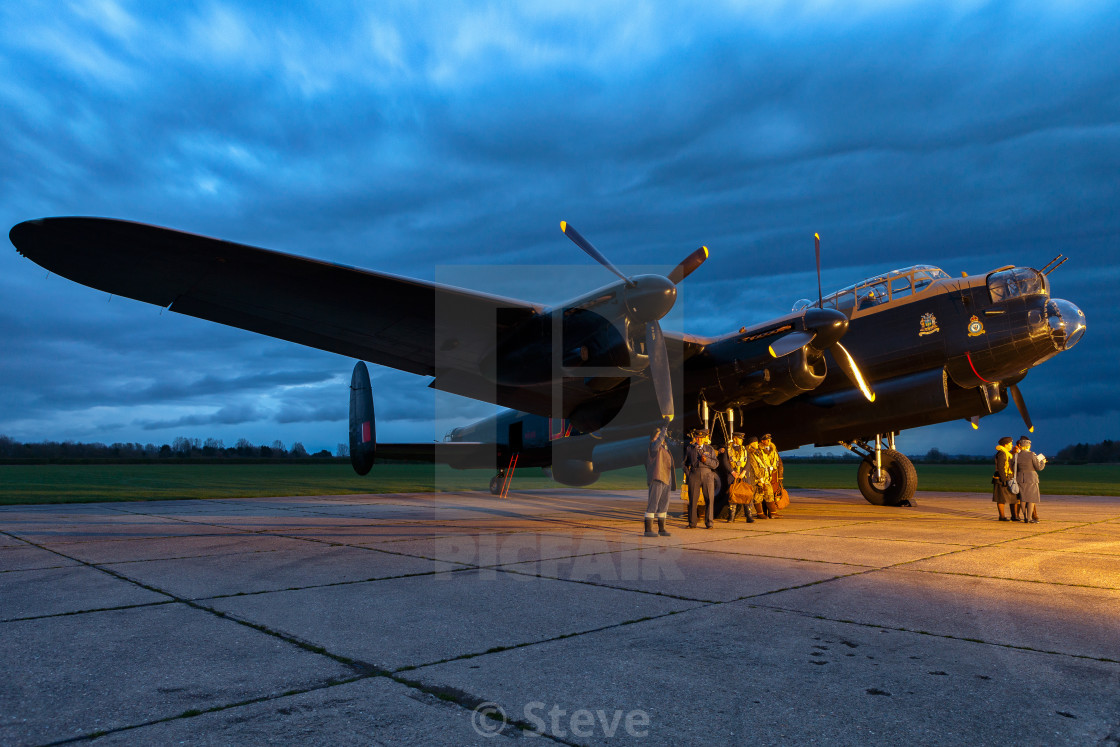 "Lancaster at Dusk" stock image