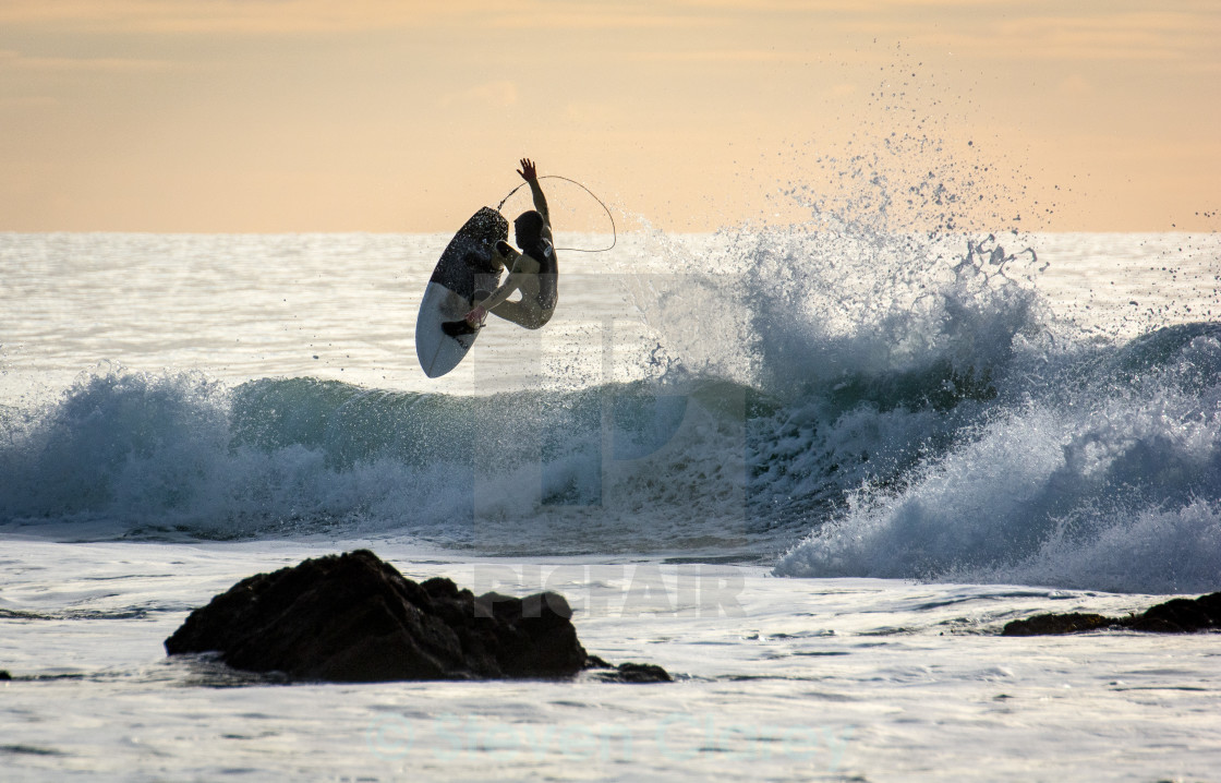 surfer catching air license