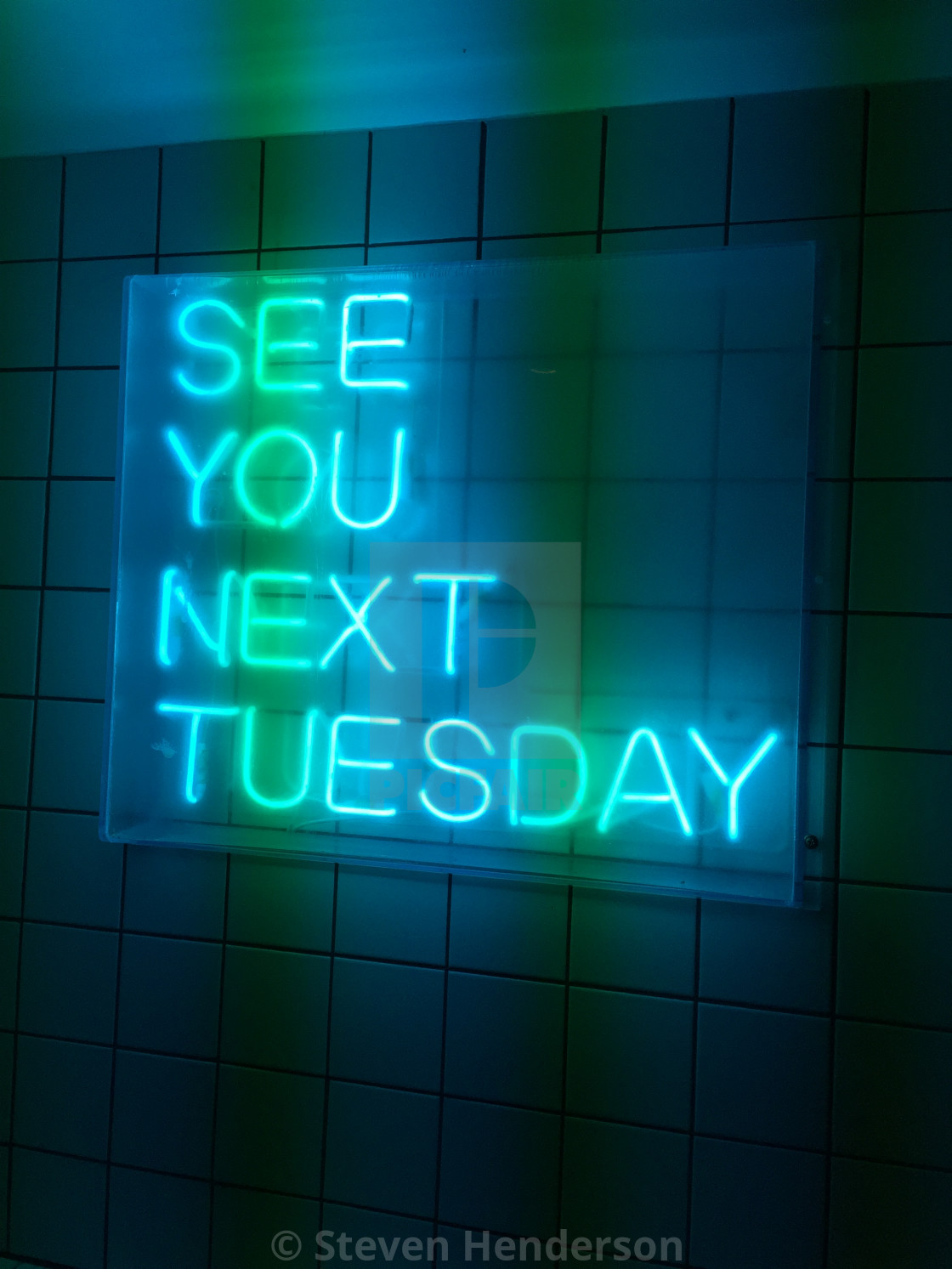Neon Sign See You Next Tuesday License Download Or Print For 1 24 Photos Picfair