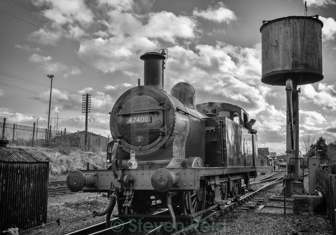 "Class 3F , Jinty , No 47406" stock image