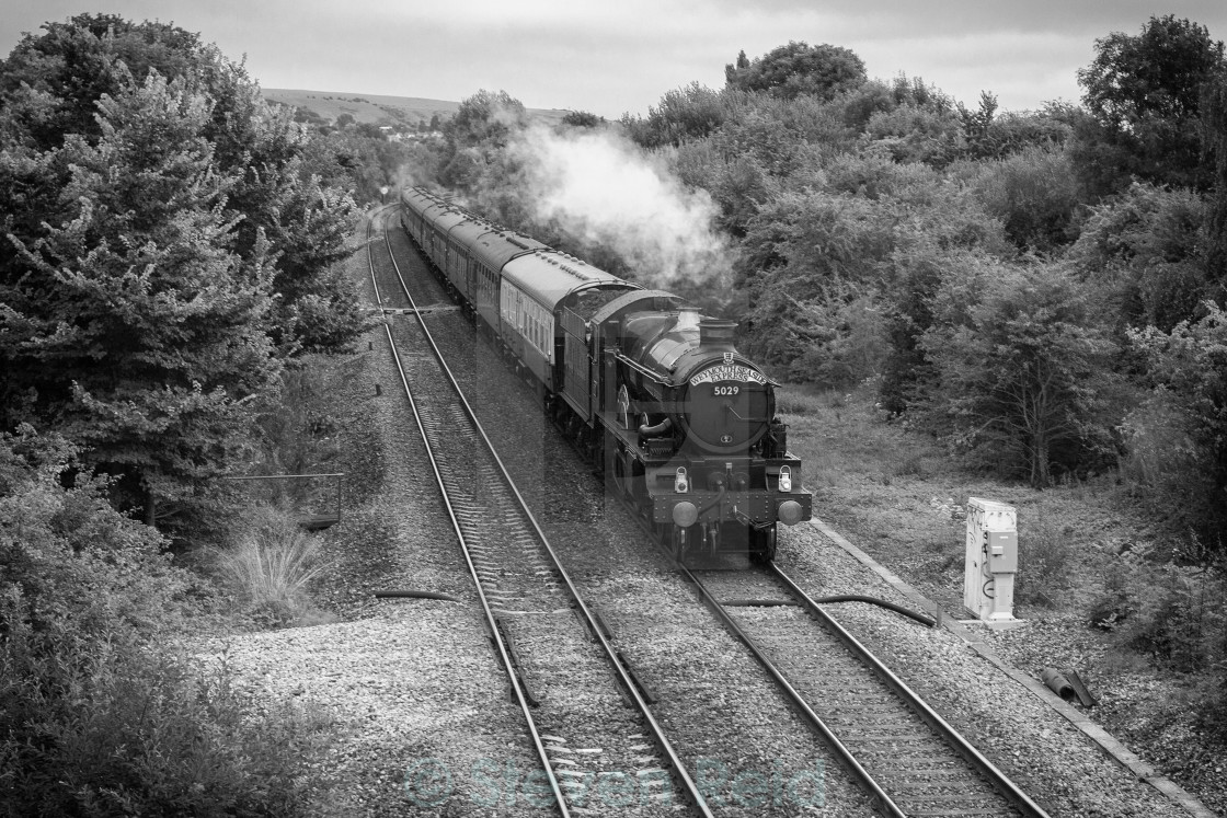 "GWR Castle No. 5029 Nunney Castle" stock image