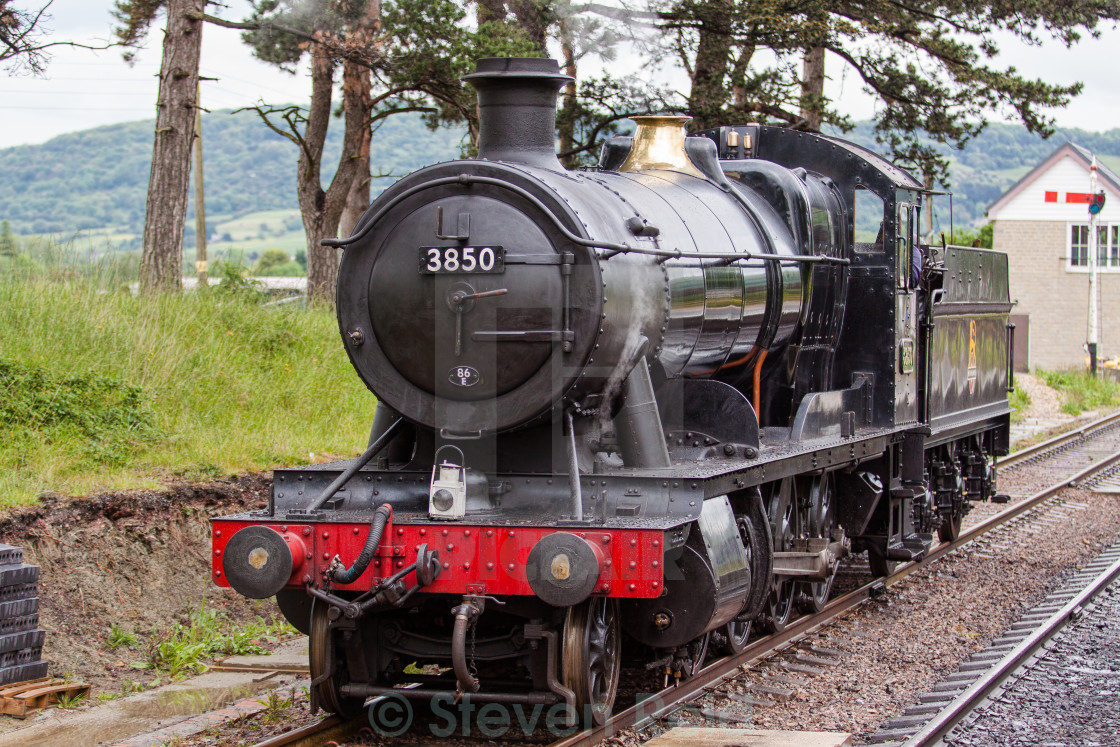 "GWR 2-8-0 No. 3850" stock image