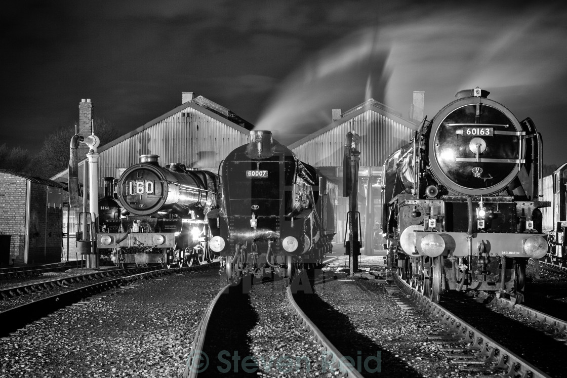 "Trio of Engines" stock image