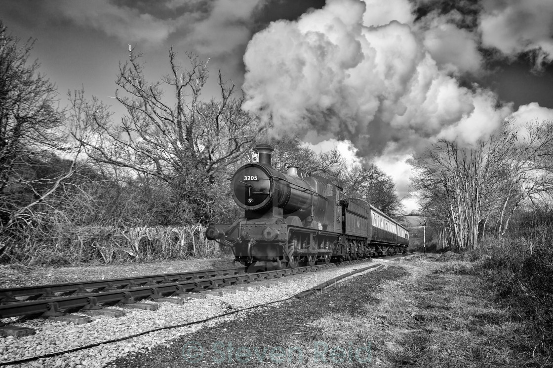 "GWR 0-6-0 No.3205" stock image