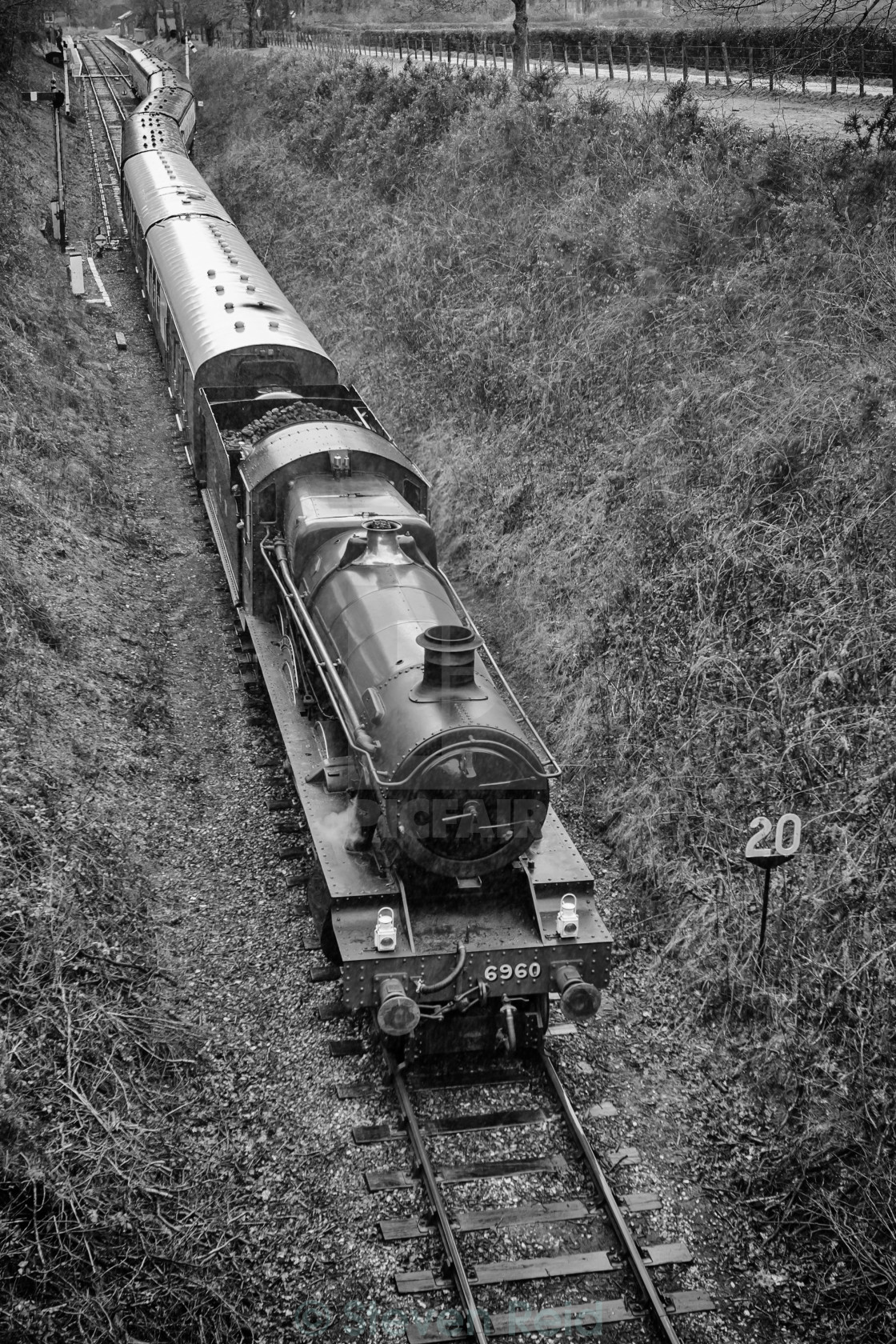 "GWR No.6959 Raveningham Hall" stock image