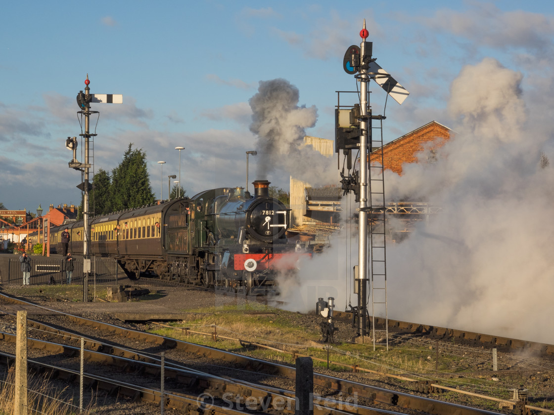 "GWR 7800 Class No.7812 Erlestoke Manor" stock image