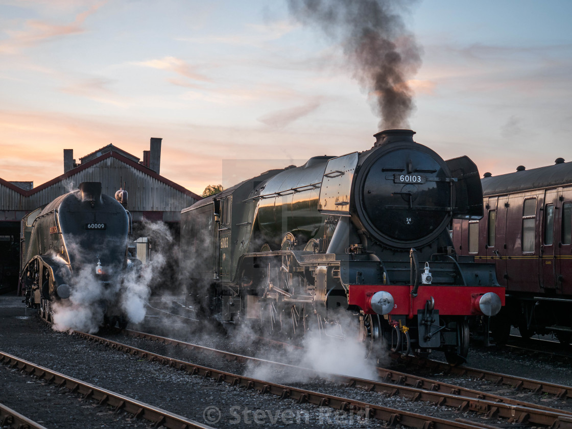 "The Flying Scotsman and Union of South Africa" stock image