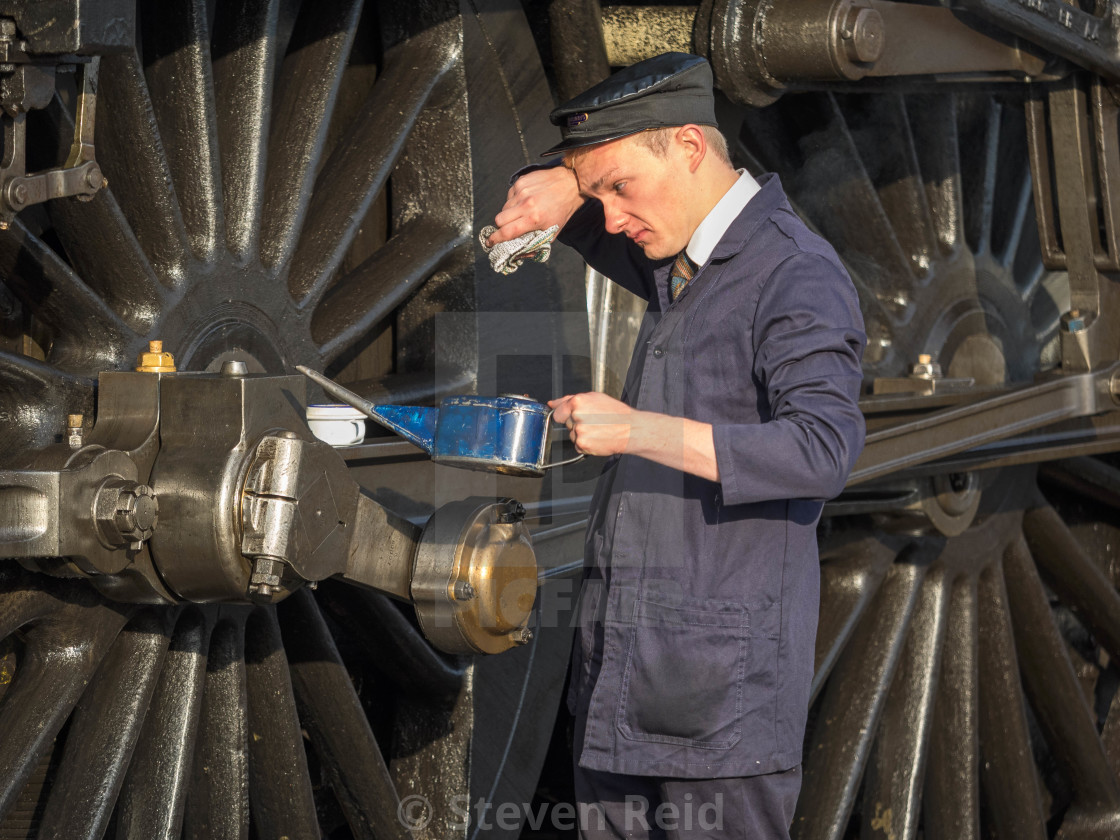 "Oiling up" stock image