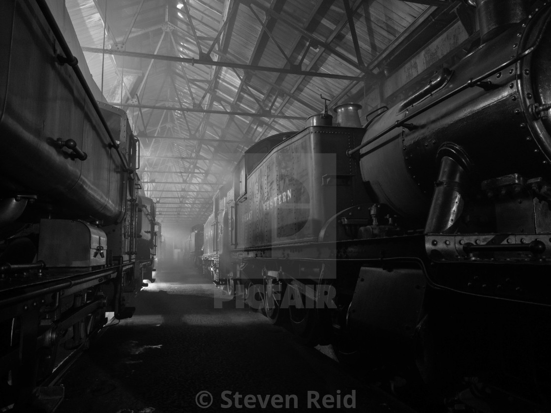 "GWR Engine shed" stock image