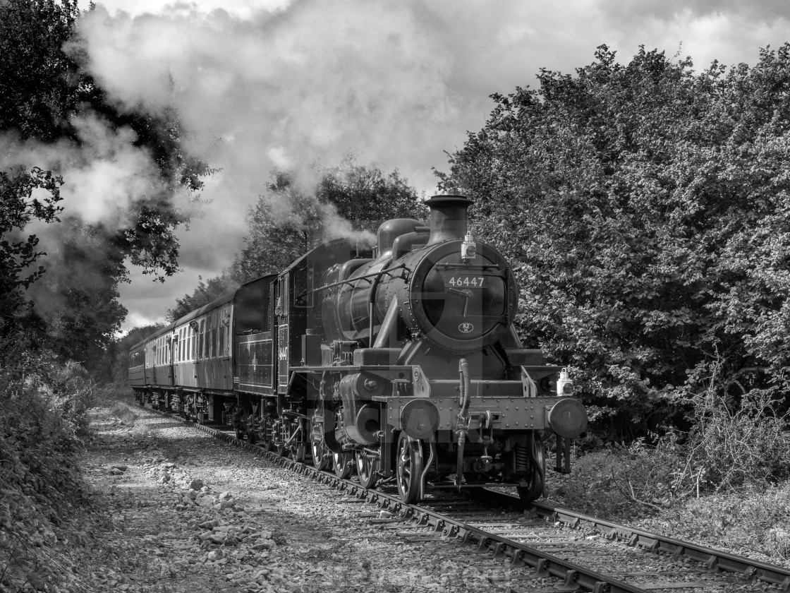 "LMS Ivatt Class 2 2-6-0 No. 46447" stock image