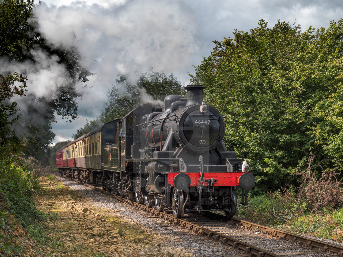 "LMS Ivatt Class 2 2-6-0 No. 46447" stock image