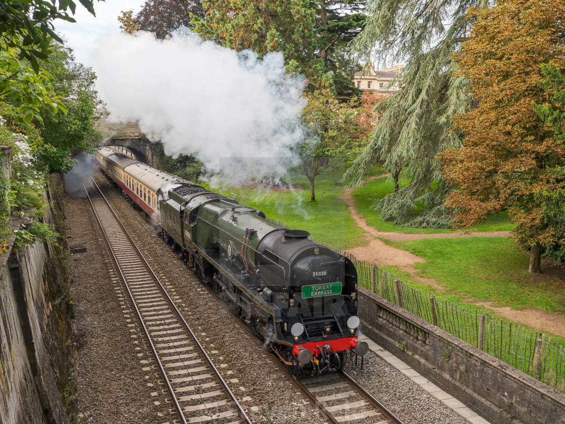 "SR Merchant Navy Class No. 35038 - Clan Line" stock image