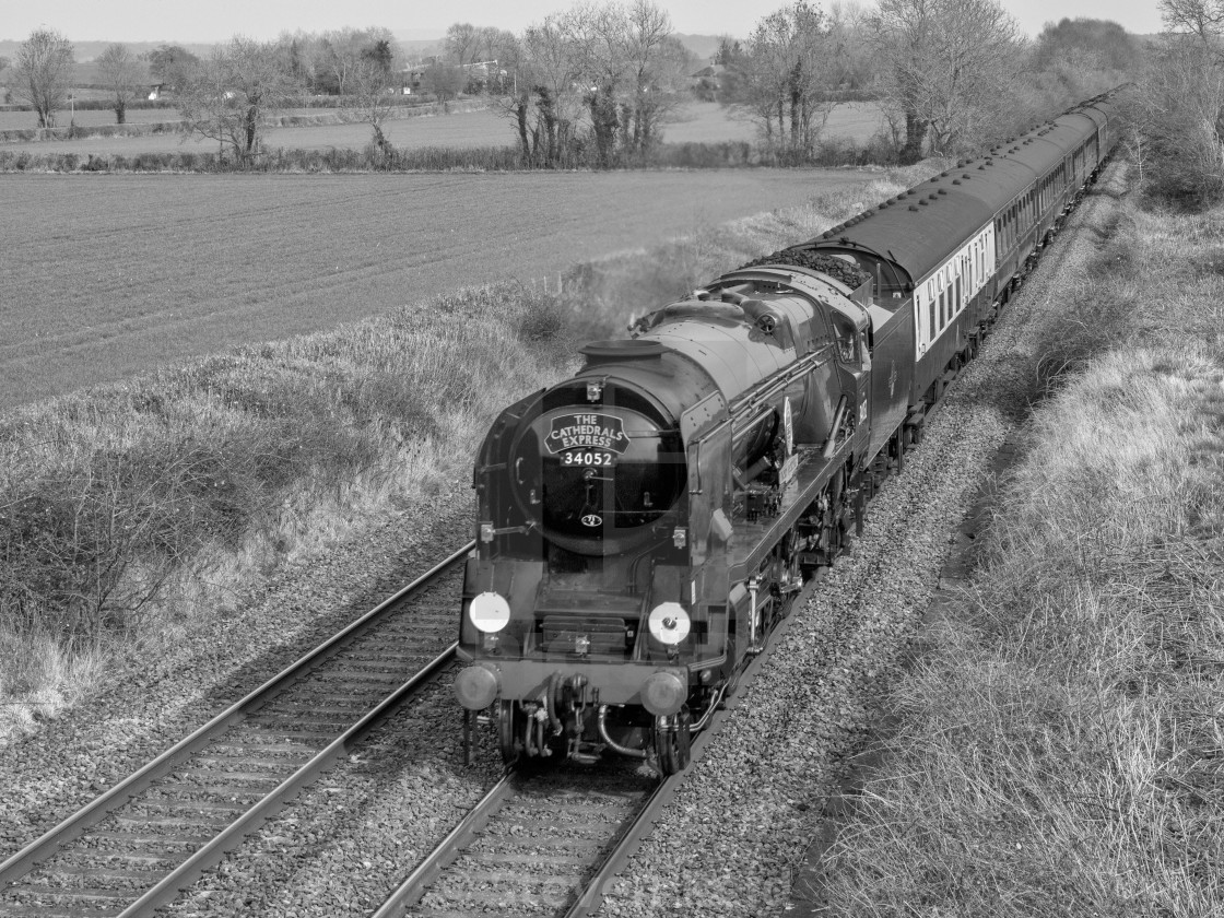 "SR Battle of Britain Class No .34052" stock image