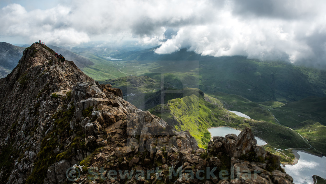 "Crib Goch" stock image