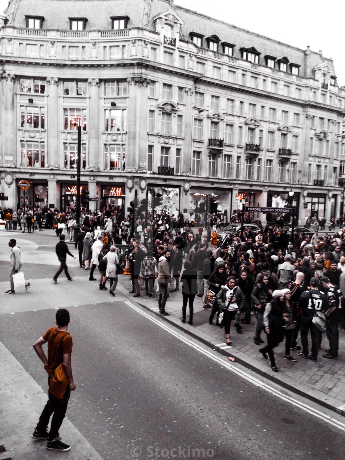 Oxford Street Near Oxford Circus Underground Station London Uk