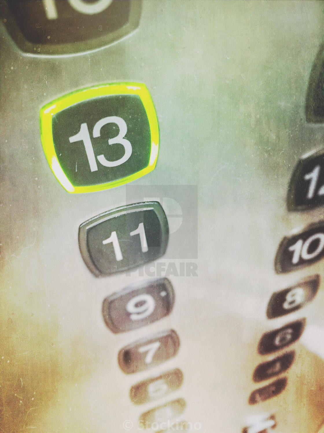 13th Floor Button Pushed In Elevator License Download Or Print