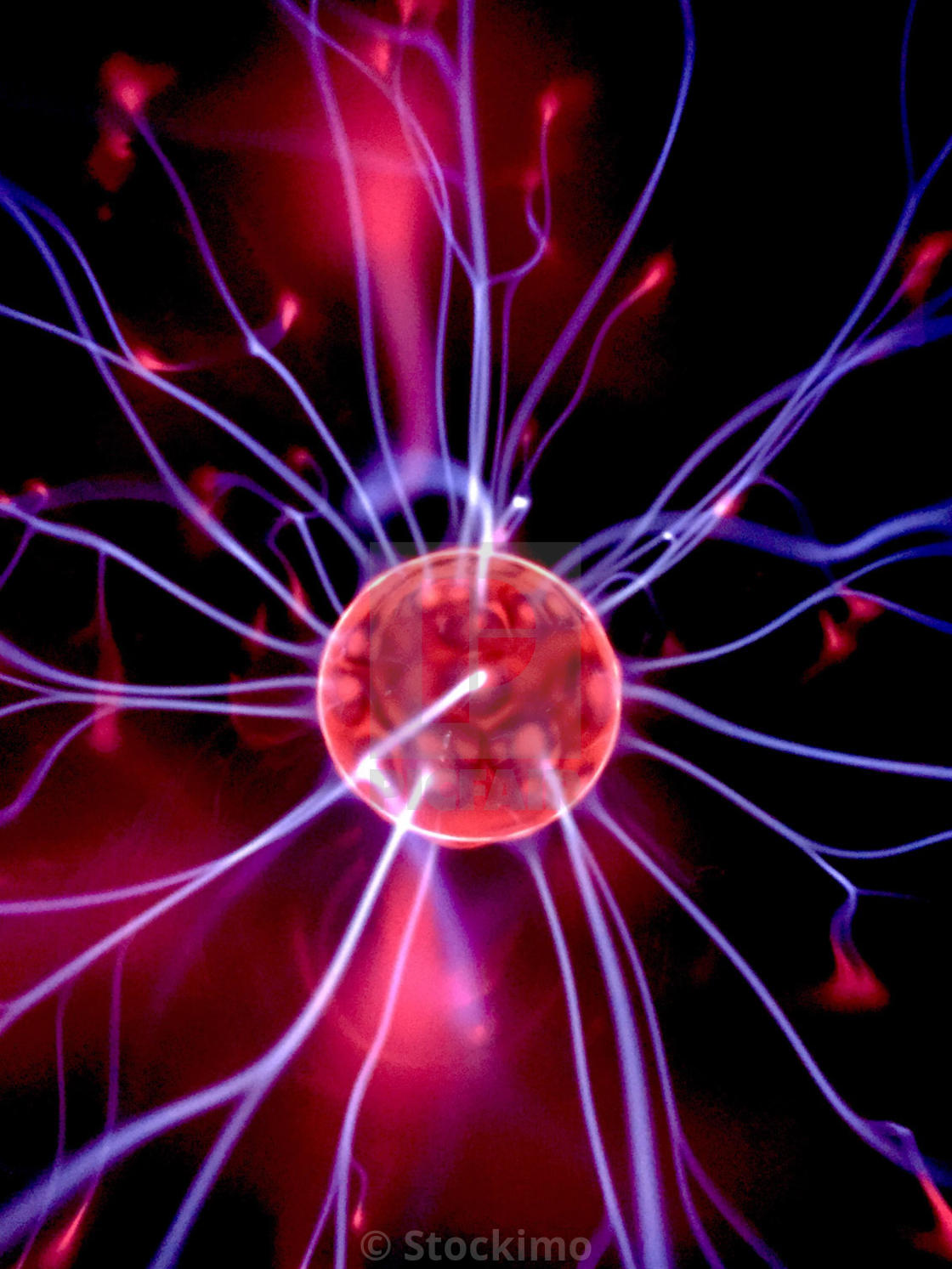 "Plasma ball close up" stock image