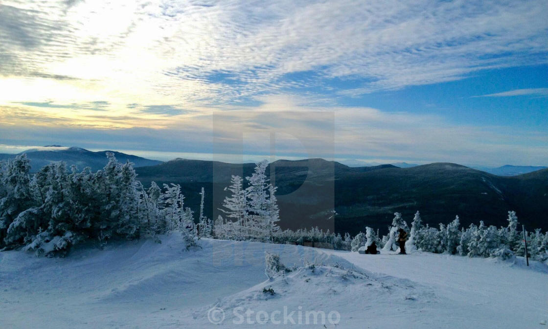 "Late Afternoon on the Mountain" stock image