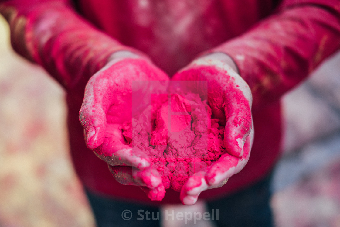 "Holi Love Hands" stock image