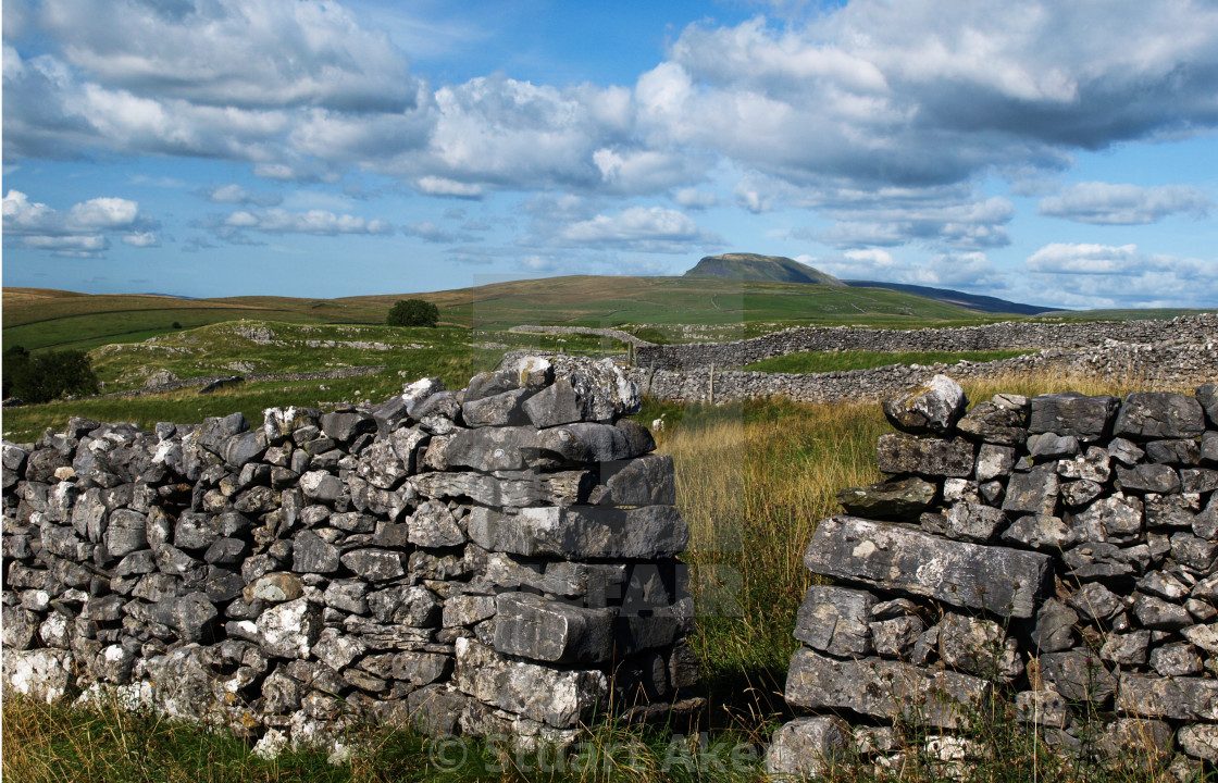 "Dry Stone Wall with Gap" stock image