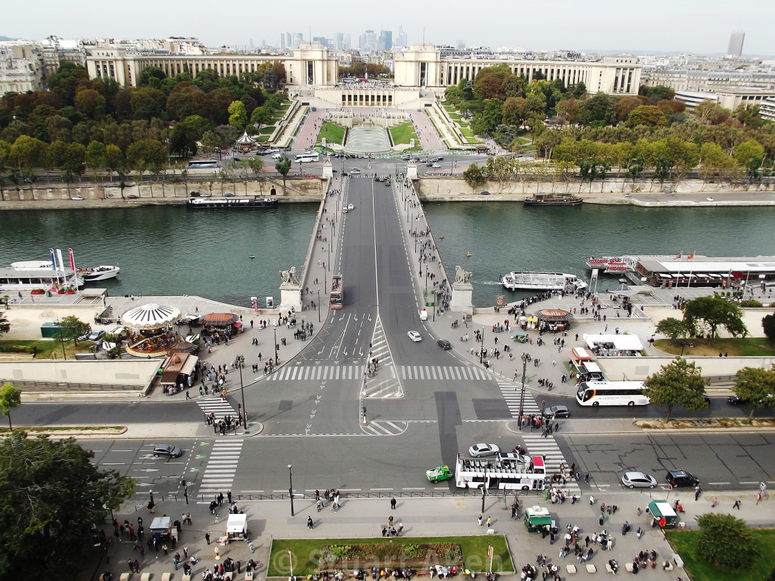 "The Seine from the Eiffel Tower" stock image