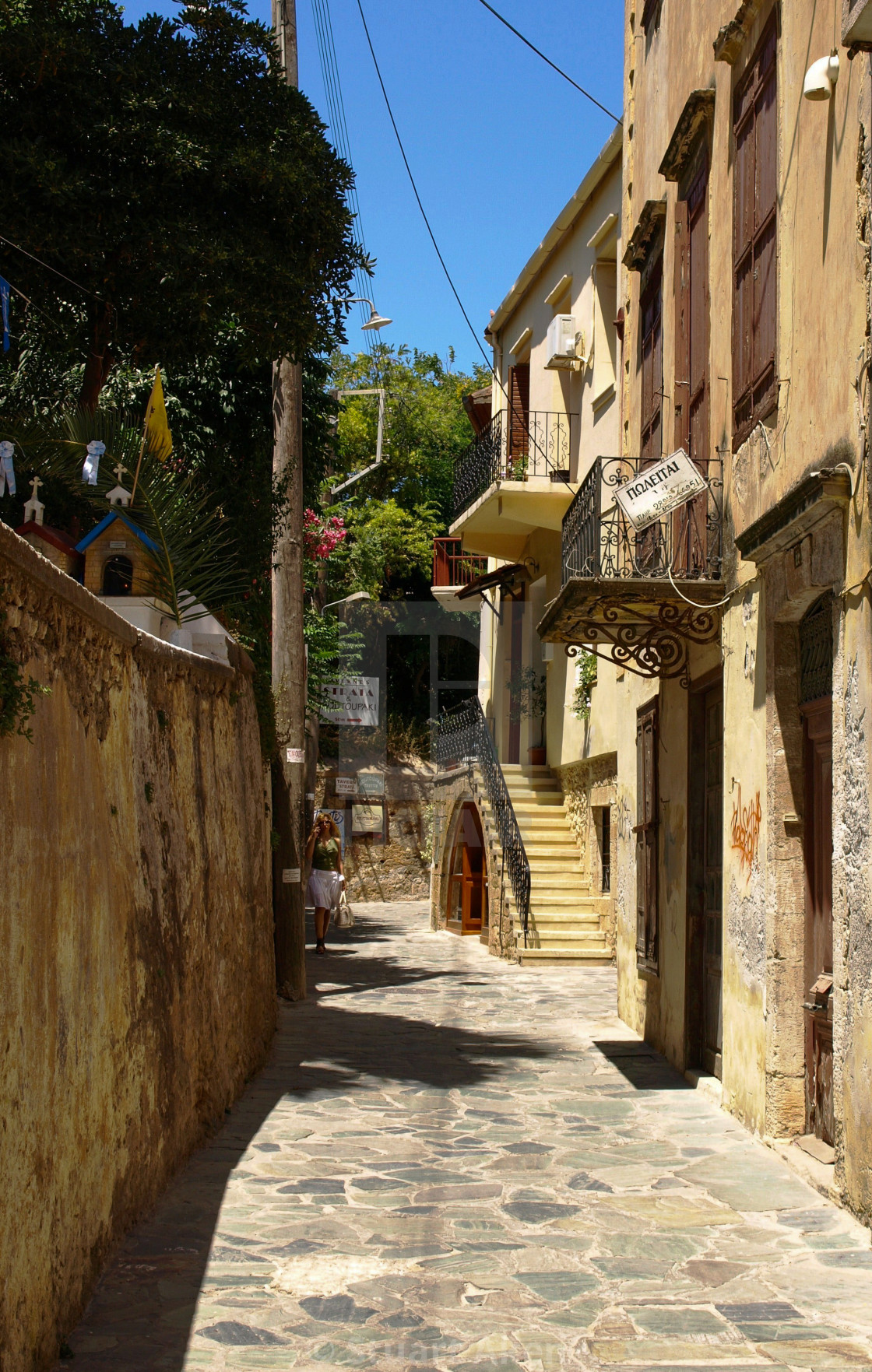 "Street in Chania" stock image