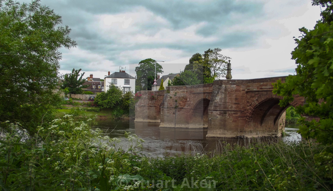 "River Wye at Ross" stock image