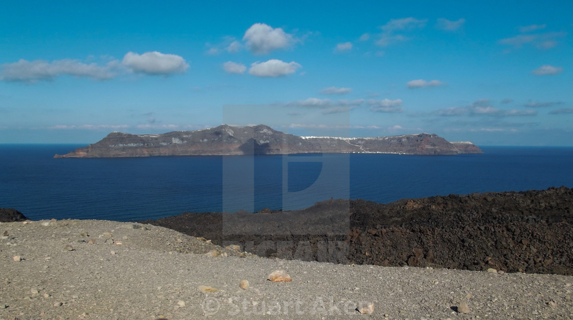 "View from the Caldera" stock image