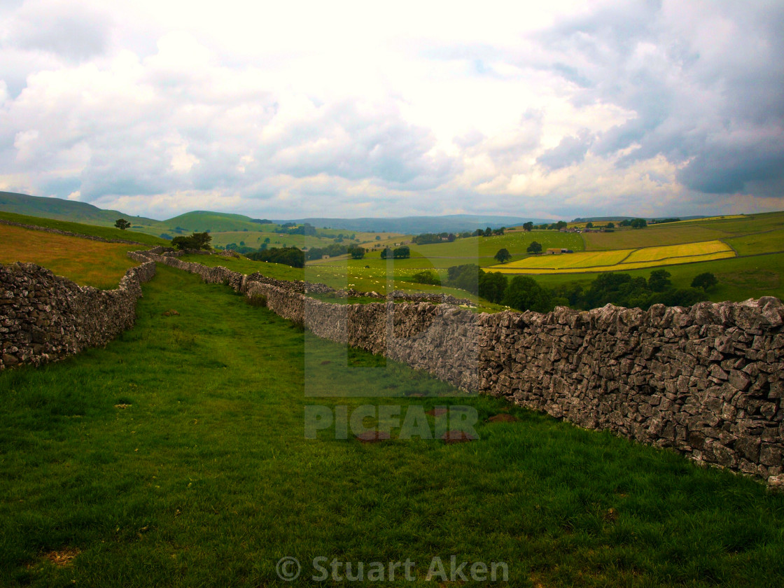 "Drovers Lane in Dales" stock image