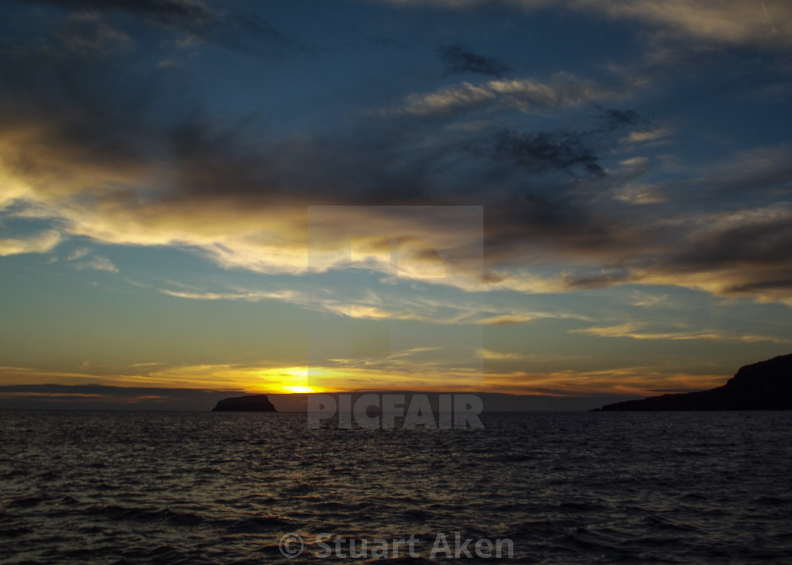 "Island Sunset" stock image