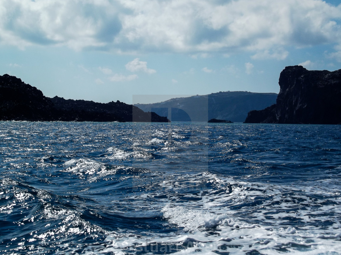 "Santorini Caldera" stock image