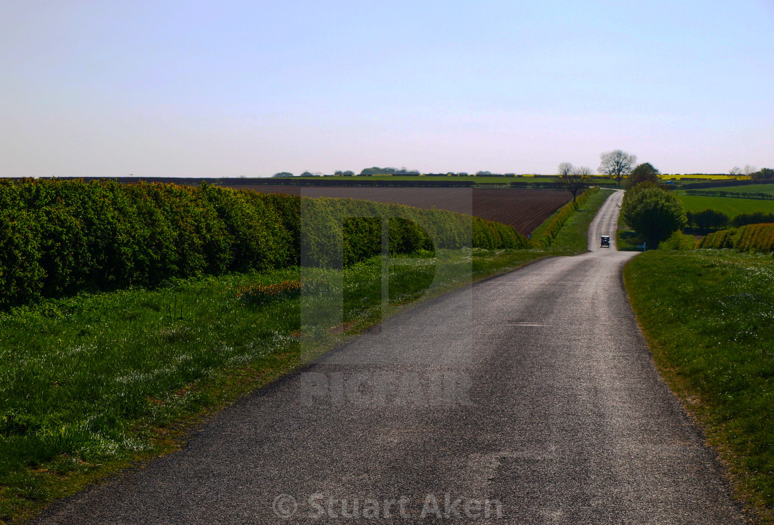 "Lone Car" stock image