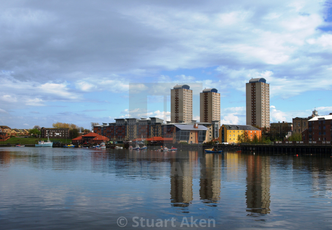 "Sunderland River Front" stock image