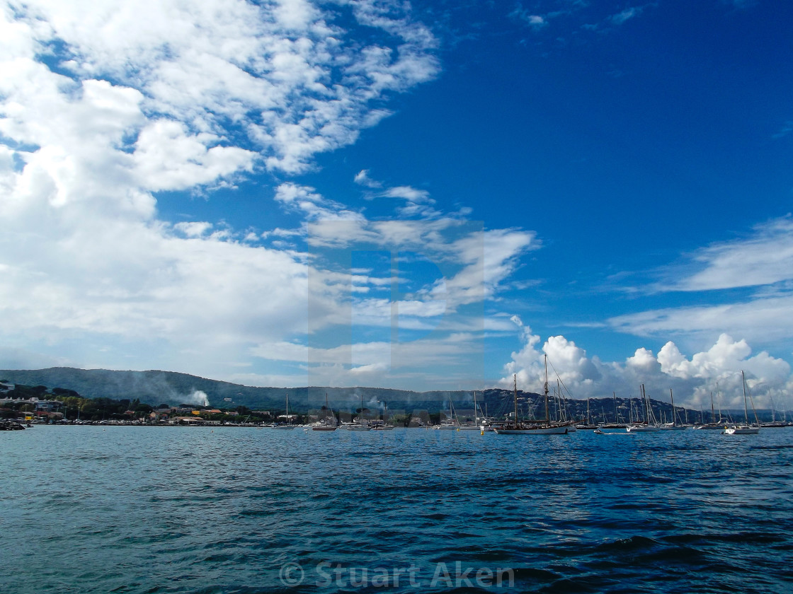 "Clouds Over Blue Sea" stock image