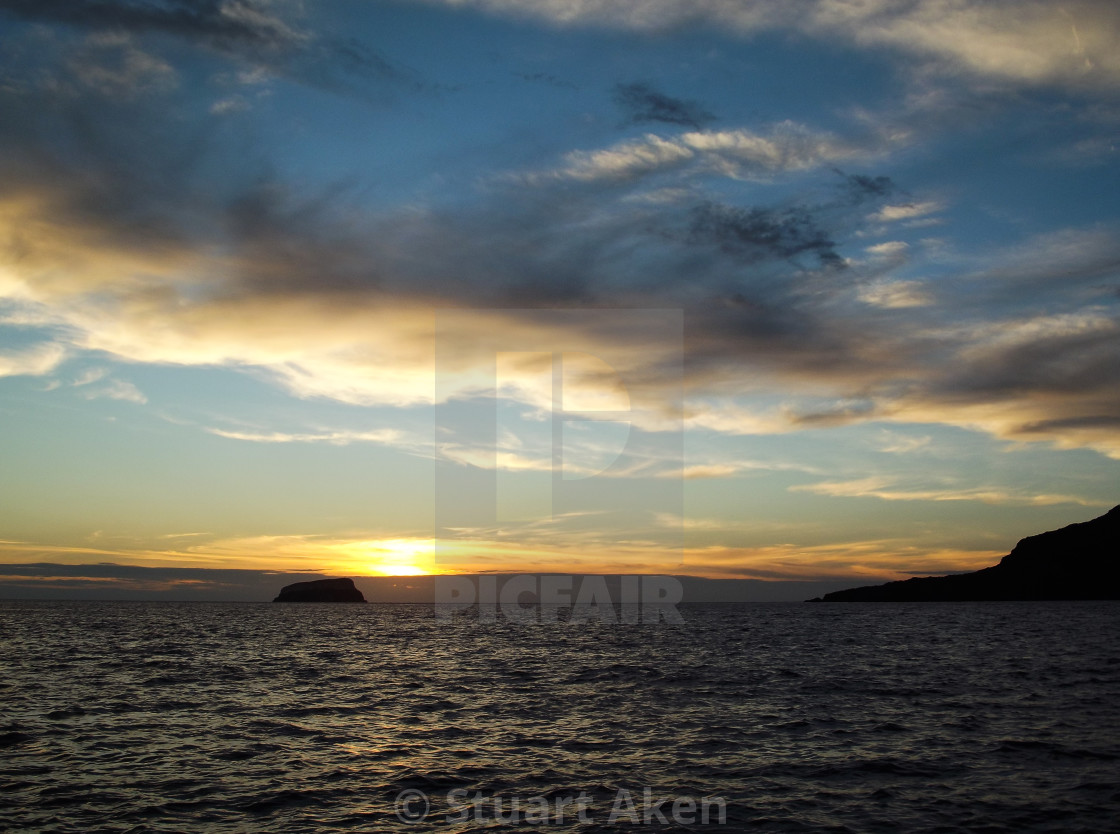 "Santorini Sunset" stock image