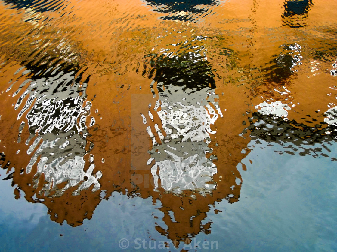 "Reflections in Canal" stock image