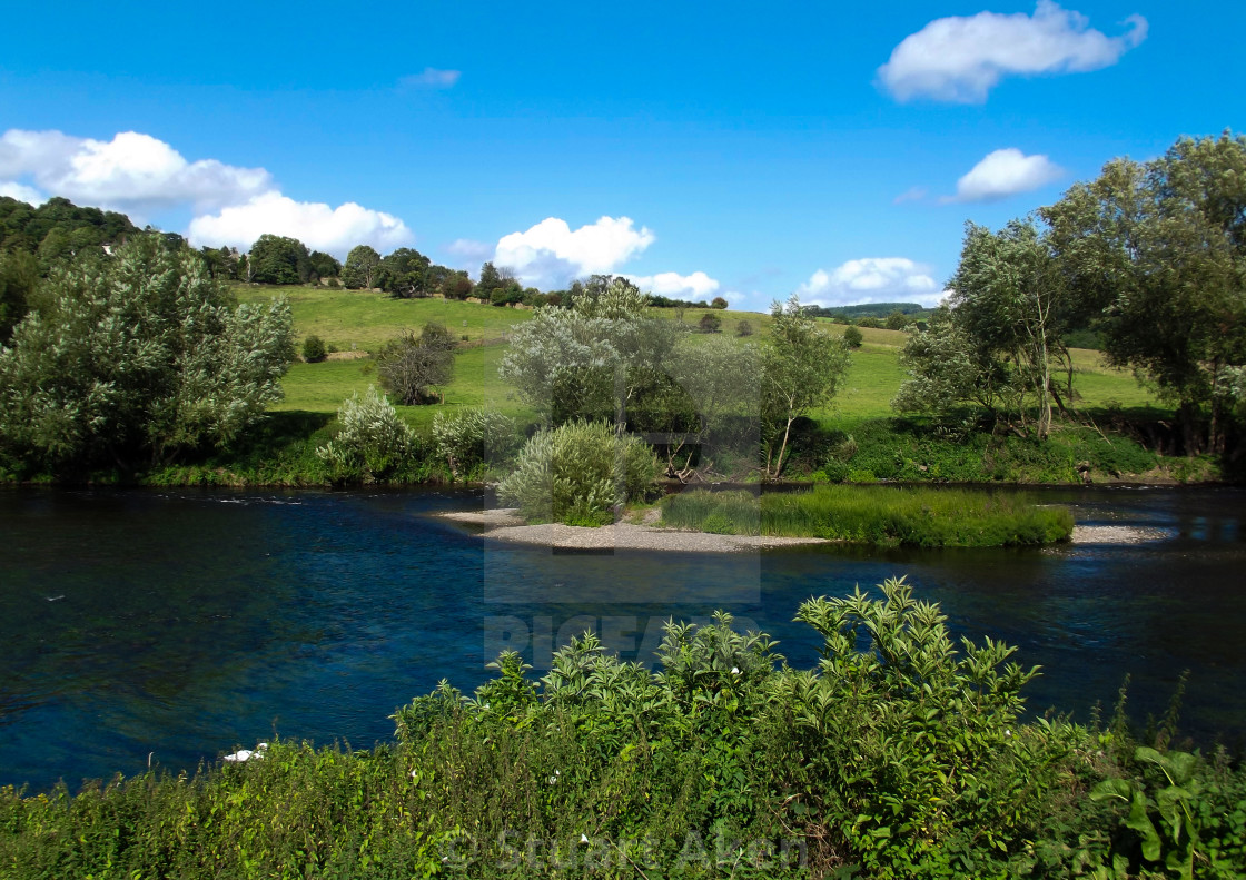 "Summer on the Wye" stock image