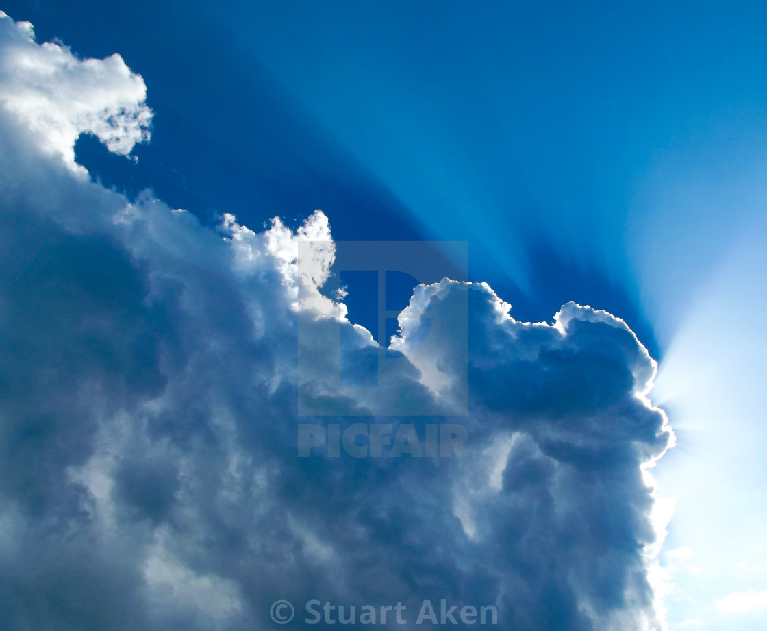 "Weird Cloud Formation" stock image